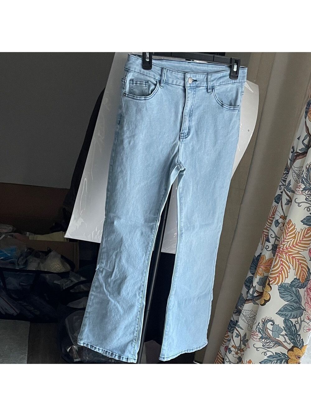 SHEIN Light Blue Boot Cut Junior Jeans